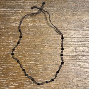 Beaded black necklace